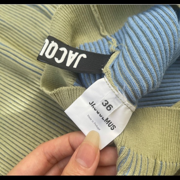 Jacquemus le maille Rosa in blue/green size 36 - Picture 3 of 4